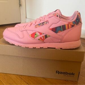 Pink Reebok Classic Leather Girls' Grade School